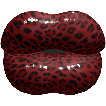 Huge Lips Red Leopard Baddie Big Duck Y2K Doll