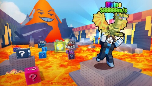 Break Lucky Blocks Before the Lava!