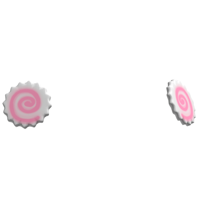 white narutomaki ramen hairclip