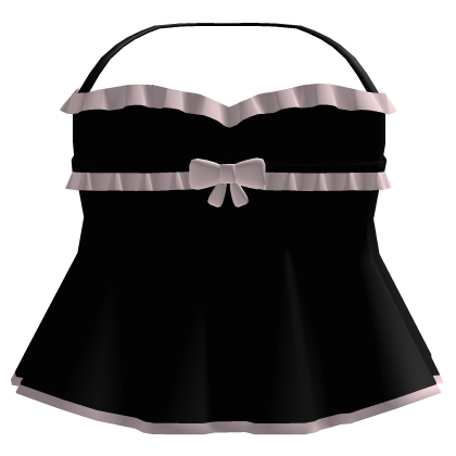 Kawaii Black Pink Sleeveless Bow Dress