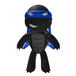 Black & Blue Karate Turtle Backpack 🥋 🐢 ⚫️ 🔵 💥
