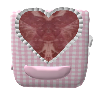 pink plaid creepy kawaii morute backpack