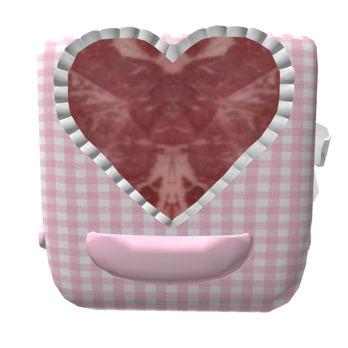 pink plaid creepy kawaii morute backpack