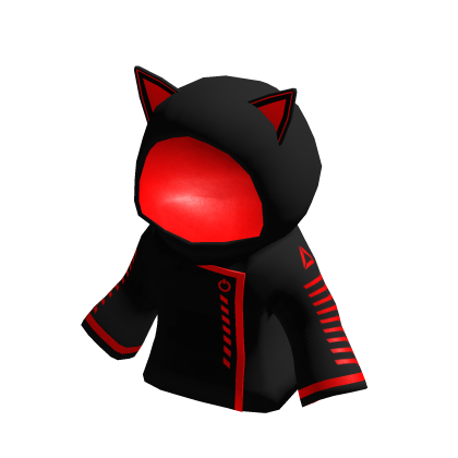 Cyberpunk Cat Hoodie - Red