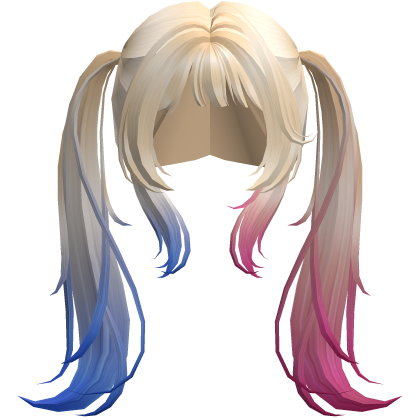 Harley Quinn Pink Blue Cutesy Pigtails Roblox item