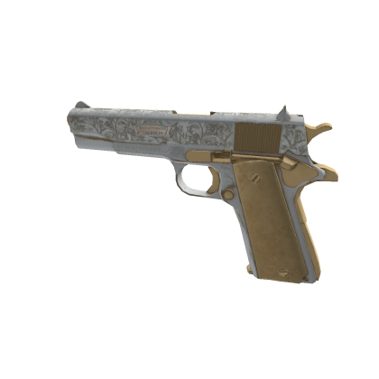 Gold M1911 Engraved