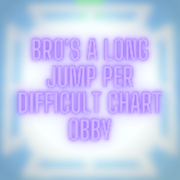 Bro's A long jump per difficult chart obby