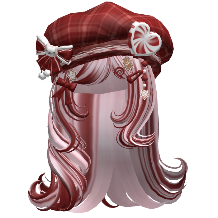 ♡ Christmas Fluffy Beret Combo (Red & Pink)