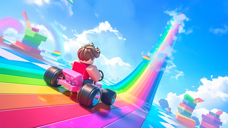 [Xmas] Vehicle Obby 🌈 Free UGC