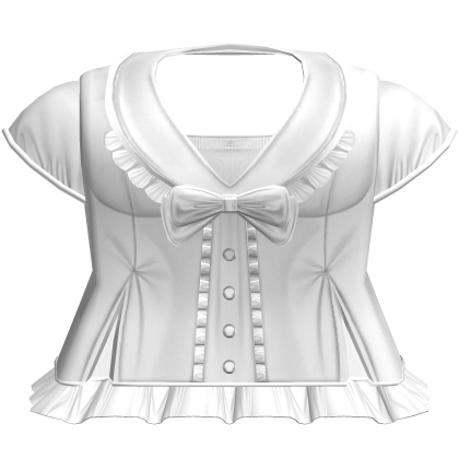 Gothic Princess Doll Ribbon Dress In White Roblox item