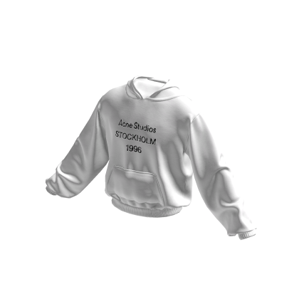 Designer Acne Hoodie White