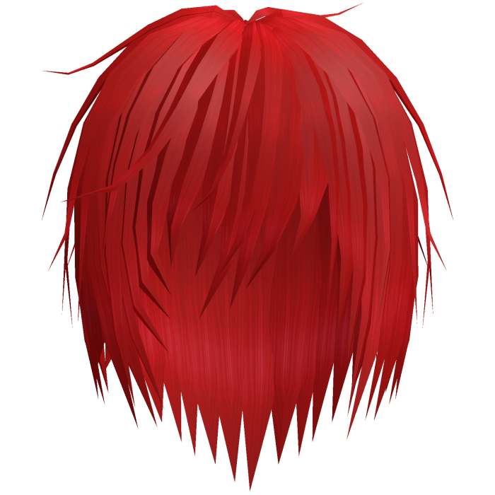 Red Vkei Messy Emo Punk Hair