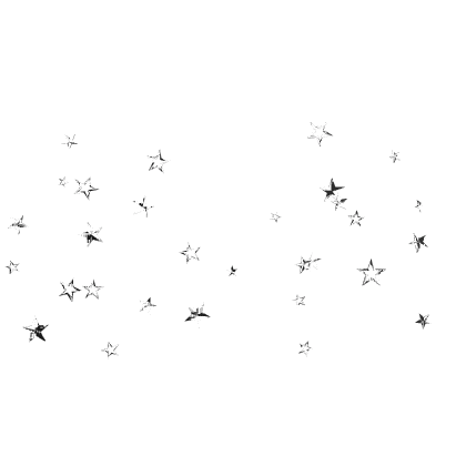 Monochrome Glitch Black White Twinkling Stars