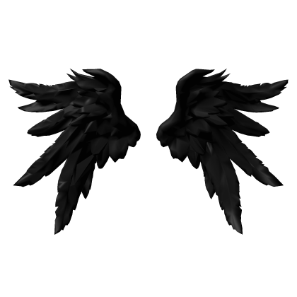 Huge Black Angel Wings