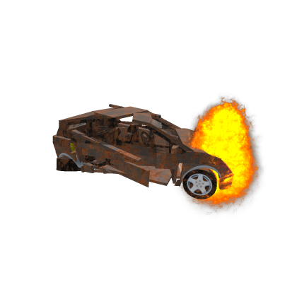 [🚗] Destroyed car