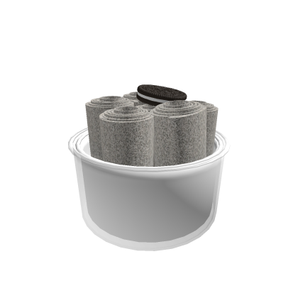 Rolled ice cream cup