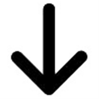 Down Arrow -Transparent- Roblox decal
