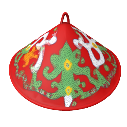 Topi Dayak Caping Merah Roblox item