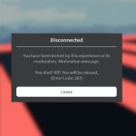 Obby But You Get Banned If You Die