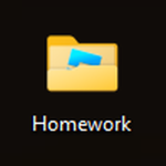 half's homework folder