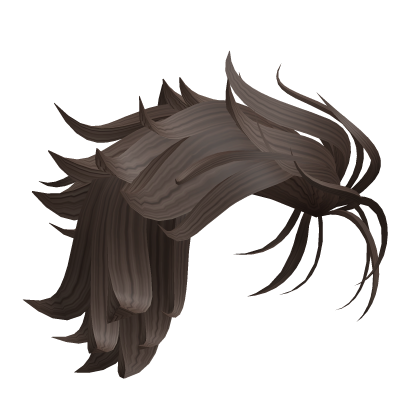 Slicked Back Mohawk Boy Punk Anime Hair Brown Roblox item