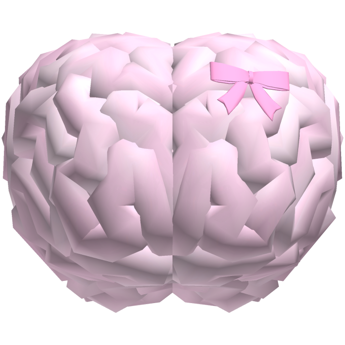 cute brain head with bow ♡ halloween