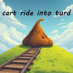 cart ride into turd