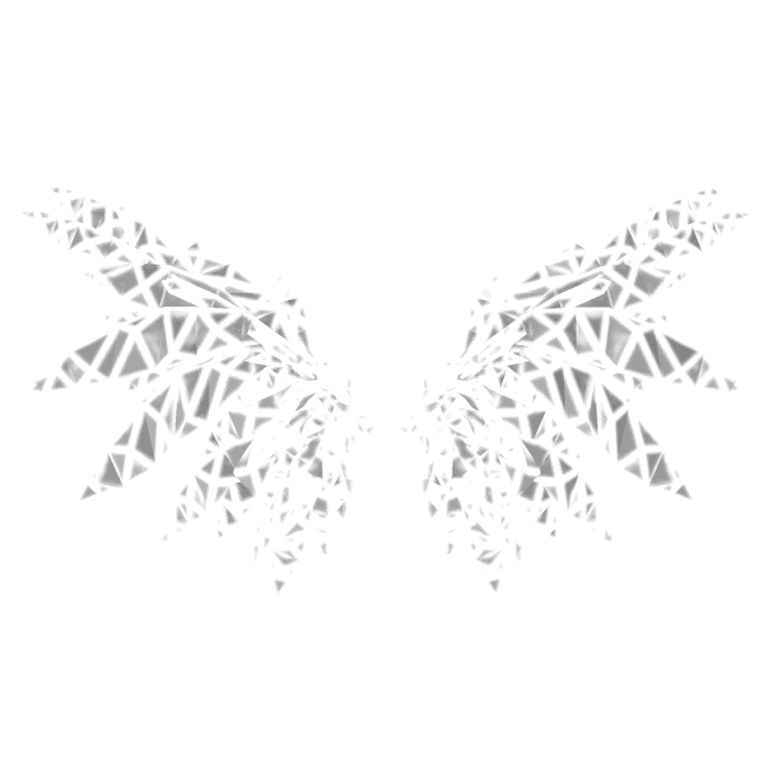 [Emissive] White crystalized glowing wings