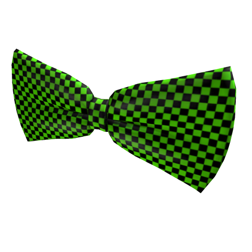 Green Checkered Bow Tie 