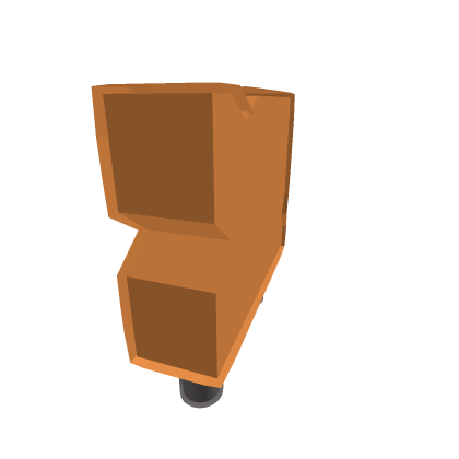 Low-Poly Outlined Wooden Sign