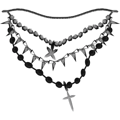 bohemian sword cross layered necklace 