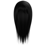 Long Wispy Gothic Hair - Black