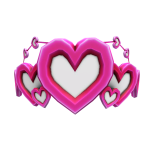 Cupid's Pink Heart Crown
