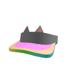 Rainbow Cat Visor