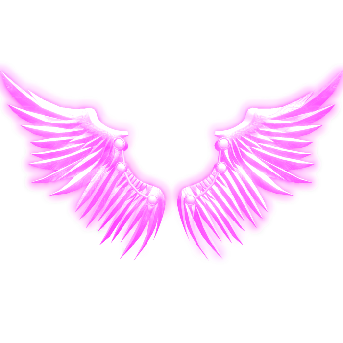  [⌛GLOW EMISSIVE] Pink 🎀 Harbinger Wings 