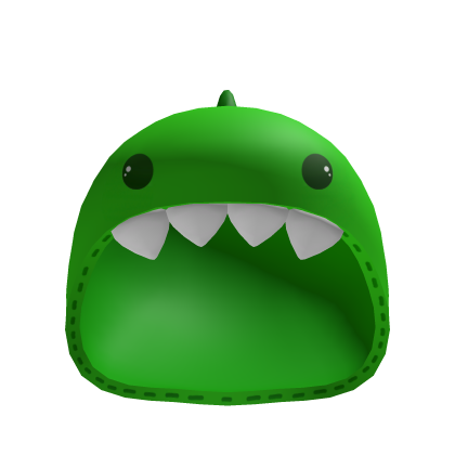 ♡ Cute Dino Hood Green