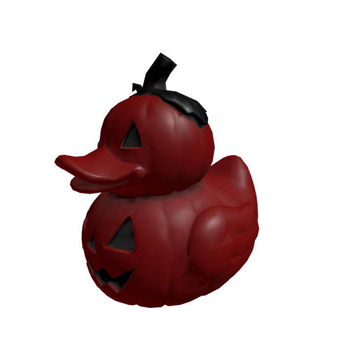 Dark Red Halloween Pumpkin Duck Head Hat