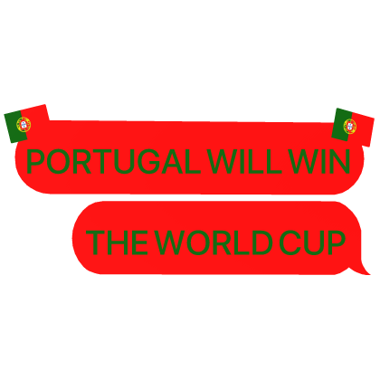 PORTUGAL WILL WIN THE WORLD CUP football text Roblox item