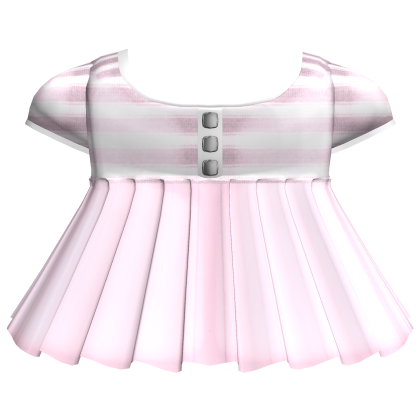 cute striped gothic babydoll dress 3.0 - pink Roblox item