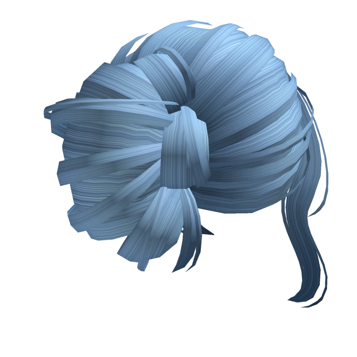 Arctic Winter Messy Hair Buns in Ice Blue