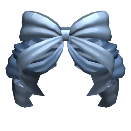 Princess Bow with Bustles in Blue Roblox item