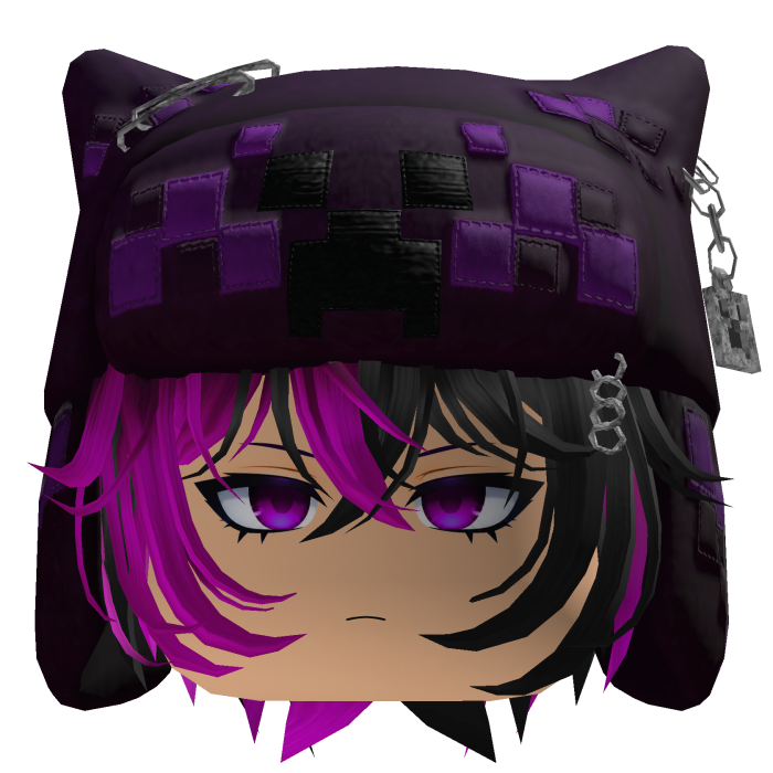 Pink Pixel Creeper Ushanka Boy Hair