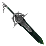 Green Ornate Castle Blade