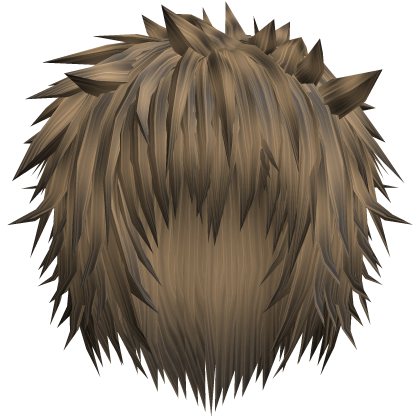 Dark Brown Messy Anime Spiky Emo Hair  Roblox item