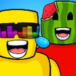 Sunny and melon are goted With the sauce
