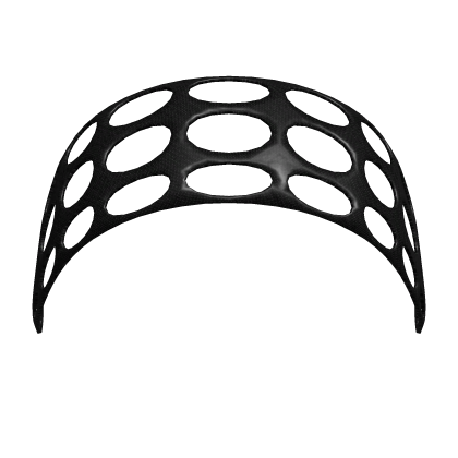 Black hollow cut-out headband