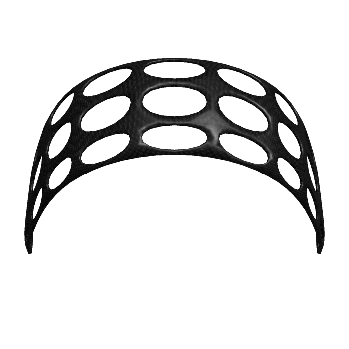 Black hollow cut-out headband
