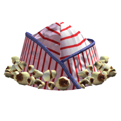 Red and blue stripe popcorn dixie cap