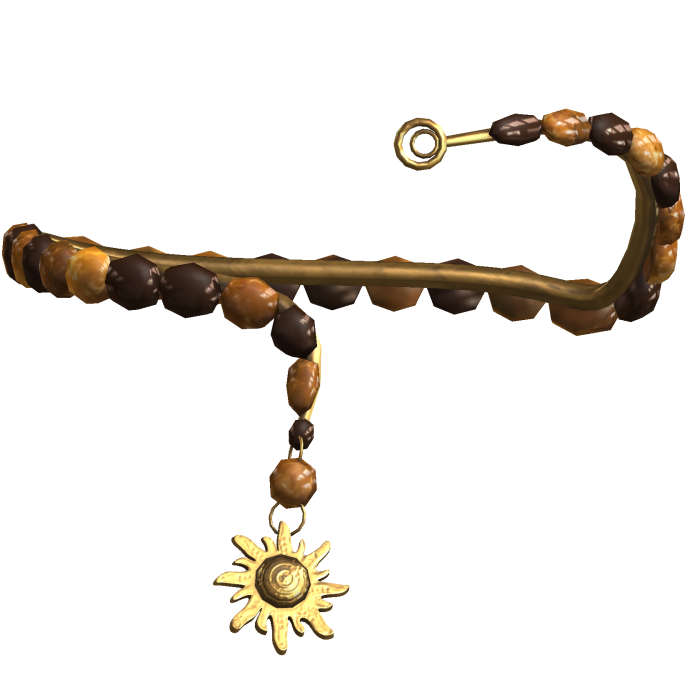 ☆ Boho Brown Beaded Sun Arm Cuff