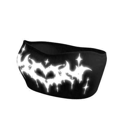 🔴Y2K Emissive Black Tube Top🔴 Time To Glow